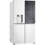 نمای سمت چپ یخچال ال جی x33 سفید