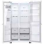 نمای داخلی یخچال سفید lg j287