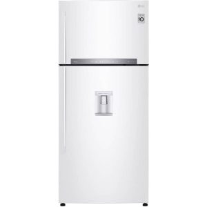 نمای روبرو در یخچال فریزر بالا پایین ال جی 782 کد GN-F782HQHL ساخت کره منتاژ اندونزی 20 فوت رنگ سفید - سایت دبی کوچولو