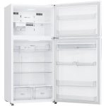 نمای سمت راست و داخل یخچال فریزر بالا پایین ال جی 832 کد GRM-832DHWL ساخت کره منتاژ کره 23 فوت رنگ سفید - سایت دبی کوچولو