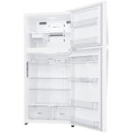 نمای سمت چپ داخلی یخچال فریزر بالا پایین ال جی 832 کد GRM-832DHWL ساخت کره منتاژ کره 23 فوت رنگ سفید - سایت دبی کوچولو