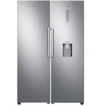 نمای روبرو در یخچال فریزر دوقلو سامسونگ RZ32 - RR39 سفید کد RR39M73107F- RZ32M71207F ساخت کره منتاژ ویتنام 26 فوت رنگ نقره ای - سایت دبی کوچولو