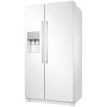 نمای سمت چپ در یخچال فریزر ساید بای ساید سامسونگ RS50 کد RS50N3513WW ساخت کره منتاژ چین 30 فوت رنگ سفید - سایت دبی کوچولو