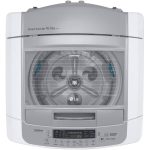 نمای بالای ماشین لباسشویی ال جی T16 رنگ سفید 16 کیلو (T1685NEHT) ساخت کُره با گارانتی و پرداخت درب منزل در دبی کوچولو