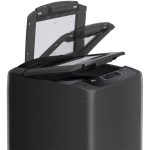 حالت باز شدن درب ماشین لباسشویی ال جی T16 رنگ دودی 16 کیلو درب از بالا (T1685NEHT) ساخت کُره با گارانتی و پرداخت درب منزل در دبی کوچولو