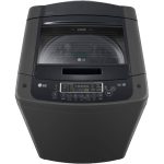 دکمه های و پنل کنترلی در ماشین لباسشویی ال جی T16 رنگ دودی 16 کیلو درب از بالا (T1685NEHT) ساخت کُره با گارانتی و پرداخت درب منزل در دبی کوچولو