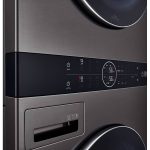 منو و دکمه های لمسی در ماشین لباسشویی ال جی WT21 دو طبقه واش تاور رنگ دودی 21 کیلو (WT2116BRK) ساخت کُره با گارانتی و پرداخت درب منزل در دبی کوچولو