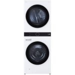 نمای روبرو در ماشین لباسشویی و خشک کن ال جی WT21 دو طبقه واش تاور رنگ دودی 21 کیلو (WT2116WRK) ساخت کُره با گارانتی و پرداخت درب منزل در دبی کوچولو