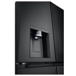 بخش یخساز و آبریز در یخچال فریزر ساید بای ساید ال جی X24 رنگ مشکی کد GC-X24FFCBB ساخت کره منتاژ چین 30 فوت 5 درب - سایت دبی کوچولو