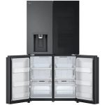 بخش فریزر در یخچال فریزر ساید بای ساید ال جی X24 رنگ مشکی کد GC-X24FFCBB ساخت کره منتاژ چین 30 فوت 5 درب - سایت دبی کوچولو