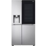 نمای کلی و طراحی روبرو در یخچال فریزر ساید بای ساید ال جی X257 کد GC-X257CSES ساخت کره منتاژ چین 30 فوت رنگ نقره ای - سایت دبی کوچولو