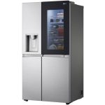 نمای سمت چپ در یخچال فریزر ساید بای ساید ال جی X257 کد GC-X257CSES ساخت کره منتاژ چین 30 فوت رنگ نقره ای - سایت دبی کوچولو