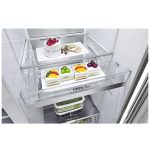 کشو میوه و شیرینی یخچال فریزر ساید بای ساید ال جی کره مدل X267 کد GR-X267CSHS سیلور(نقره ای) - سایت دبی کوچولو