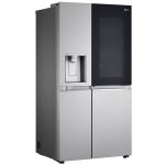 نمای سمت راست یخچال فریزر ساید بای ساید ال جی کره مدل X267 کد GR-X267CSHS سیلور(نقره ای) - سایت دبی کوچولو