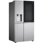 نمای سمت چپ یخچال فریزر ساید بای ساید ال جی X287 سفید - سایت دبی کوچولو