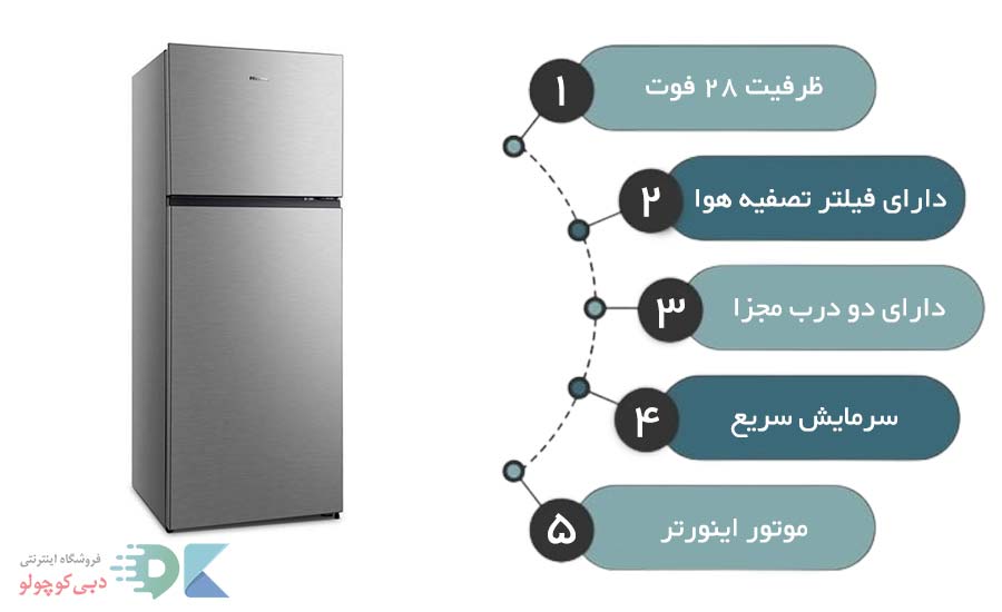مشخصات یخچال فریزر هایسنس rt599