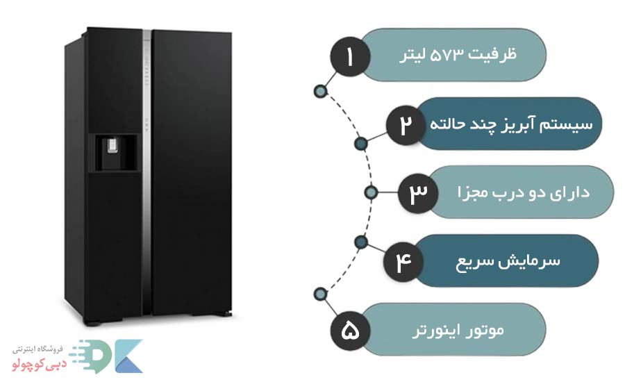 مشخصات یخچال فریزر هیتاچی r Sx700