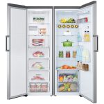 جایگاه مواد غذایی در یخچال فریزر دوقلوی ال جی GC-F411ELDM و GC-B414ELFM نقره ای 40 فوت اصل کره - سایت دبی کوچولو