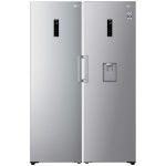 نمای روبرو در یخچال فریزر دوقلوی ال جی GC-F411ELDM و GC-B414ELFM نقره ای 40 فوت اصل کره - سایت دبی کوچولو