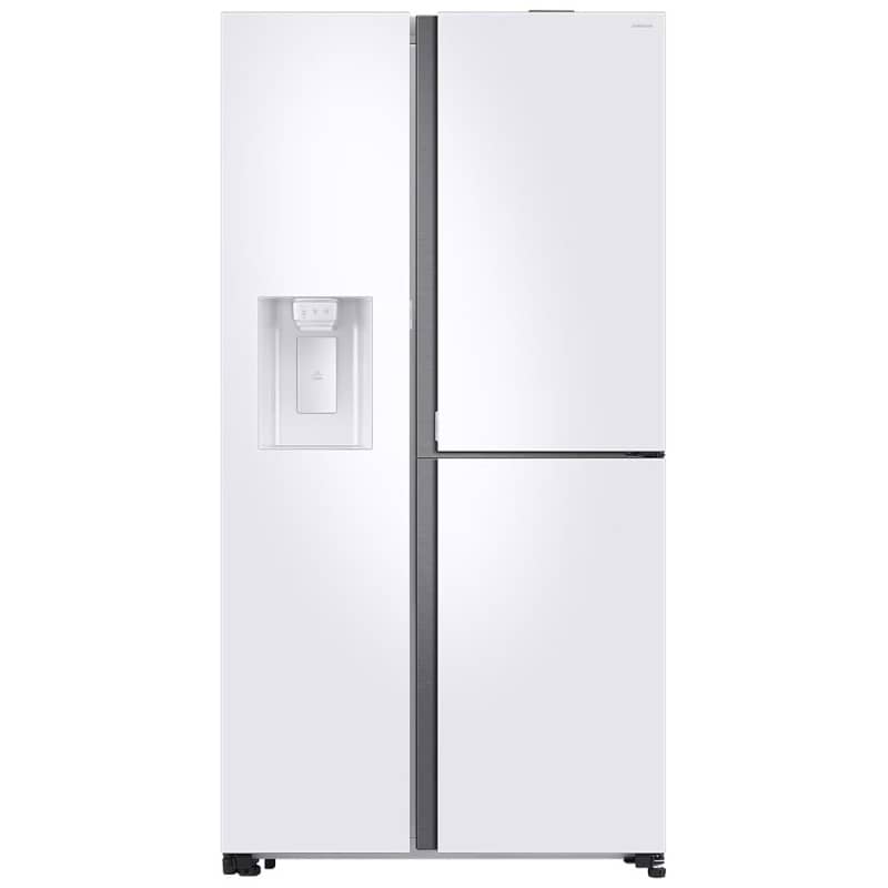 refrigerator-freezer-samsung-rs80f64g1vre-white - Dobeikuchulu (1) نمای روبرو در یخچال فریزر ساید بای ساید سامسونگ RS80 کد RS80F64G1VRE ساخت کره منتاژ چین 22 فوت رنگ سفید - سایت دبی کوچولو