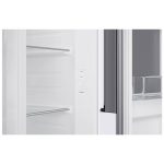 کشو های داخلی در یخچال فریزر ساید بای ساید سامسونگ RS80 کد RS80F64G1VRE ساخت کره منتاژ چین 22 فوت رنگ سفید - سایت دبی کوچولو