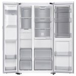 نمای داخلی یخچال فریزر ساید بای ساید سامسونگ RS80 کد RS80F64G1VRE ساخت کره منتاژ چین 22 فوت رنگ سفید - سایت دبی کوچولو