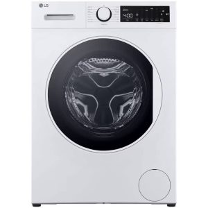 نمای روبرو در ماشین لباسشویی ال جی T2 رنگ سفید 8 کیلو (F2T2TYM0W) ساخت کُره با گارانتی و پرداخت درب منزل در دبی کوچولو