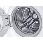 نمای دیگ استیل ضد زنگ ماشین لباسشویی ال جی T2 رنگ سفید 8 کیلو (F2T2TYM0W) ساخت کُره با گارانتی و پرداخت درب منزل در دبی کوچولو