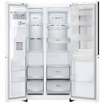 نمای داخلی یخچال فریزر ساید بای ساید ال جی X260 کد GR-X260JQGW ساخت کره منتاژ چین 30 فوت رنگ سفید - سایت دبی کوچولو