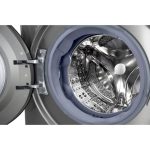نمای دیگ استیل ضد زنگ ماشین لباسشویی ال جی R6 رنگ نقره ای 8 کیلو (F4R6TYGCP) ساخت کُره با گارانتی و پرداخت درب منزل در دبی کوچولو