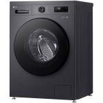 نمای سمت چپ در ماشین لباسشویی ال جی Y1 رنگ دودی 9 کیلو (WY1409MVP) ساخت کُره با گارانتی و پرداخت درب منزل در دبی کوچولو