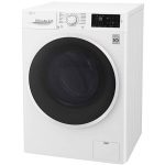 نمای سمت چپ در ماشین لباسشویی ال جی J6 رنگ سفید 8 کیلو (F4J6TNP0W) ساخت کُره با گارانتی و پرداخت درب منزل در دبی کوچولو