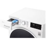 جای پودر و مایع نرم کننده در ماشین لباسشویی ال جی J6 رنگ سفید 8 کیلو (F4J6TNP0W) ساخت کُره با گارانتی و پرداخت درب منزل در دبی کوچولو