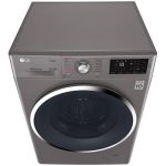 نمای بالا در ماشین لباسشویی ال جی J6 رنگ نقره ای 8 کیلو (F4J6TNP8S) ساخت کُره با گارانتی و پرداخت درب منزل در دبی کوچولو