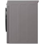 نمای بغل در ماشین لباسشویی ال جی J6 رنگ نقره ای 8 کیلو (F4J6TNP8S) ساخت کُره با گارانتی و پرداخت درب منزل در دبی کوچولو