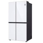 نمای سمت چپ در یخچال فریزر ساید بای ساید ال جی B287 کد GCB287GNWC ساخت کره منتاژ چین 24 فوت رنگ سفید سال 2025 - سایت دبی کوچولو