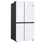 نمای سمت راست یخچال فریزر ساید بای ساید ال جی B287 کد GCB287GNWC ساخت کره منتاژ چین 24 فوت رنگ سفید سال 2025 - سایت دبی کوچولو
