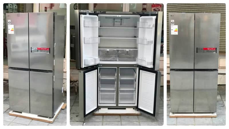 عکس واقعی در یخچال فریزر بالاپایین بوش B334 کد GCB-334DFPL ساخت کره مونتاژ چین 24 فوت رنگ نقره ای سال 2025 - سایت دبی کوچولو