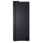 نمای بغل یخچال فریزر ساید بای ساید ال جی B287 کد GCB287GNWB ساخت کره منتاژ چین 24 فوت رنگ مشکی سال 2025 - سایت دبی کوچولو