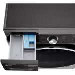 جا پودری در ماشین لباسشویی ال جی V12 رنگ دودی 12 کیلو با 8 کیلو خشک کن (WDV1260BRP) ساخت کُره با گارانتی و پرداخت درب منزل در دبی کوچولو