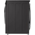 نمای بغل ماشین لباسشویی ال جی V12 رنگ دودی 12 کیلو با 8 کیلو خشک کن (WDV1260BRP) ساخت کُره با گارانتی و پرداخت درب منزل در دبی کوچولو