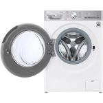 جهت باز شدن درب در ماشین لباسشویی ال جی V12 رنگ سفید 12 کیلو با 8 کیلو خشک کن (WDV1260WRP) ساخت کُره با گارانتی و پرداخت درب منزل در دبی کوچولو