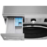 نمای بالای جاپودری و مایع نرم کننده در ماشین لباسشویی ال جی V5 رنگ نقره ای 10.5 کیلو (F4V5RYP2T) ساخت کُره با گارانتی و پرداخت درب منزل در دبی کوچولو