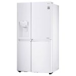 نمای سمت چپ در یخچال فریزر ساید بای ساید ال جی J267 کد GCJ-267PXW ساخت کره منتاژ چین 24 فوت رنگ سفید - سایت دبی کوچولو