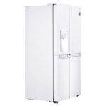نمای سمت راست در یخچال فریزر ساید بای ساید ال جی J267 کد GCJ-267PXW ساخت کره منتاژ چین 24 فوت رنگ سفید - سایت دبی کوچولو