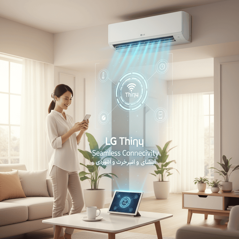 آموزش استفاده از LG ThinQ در کولر گازی - سایت دبی کوچولو