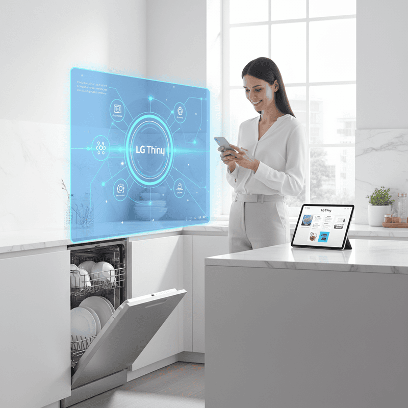 آموزش استفاده از LG ThinQ در ماشین لباسشویی - سایت دبی کوچولو