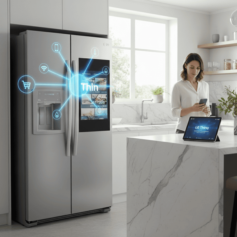 آموزش استفاده از LG ThinQ در یخچال فریزر ال جی - سایت دبی کوچولو