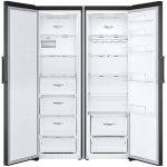 نمای داخل یخچال فریزر 768 لیتر ال جی GC-B511EADM و GC-B514EAFM رنگ دودی محصول 2024