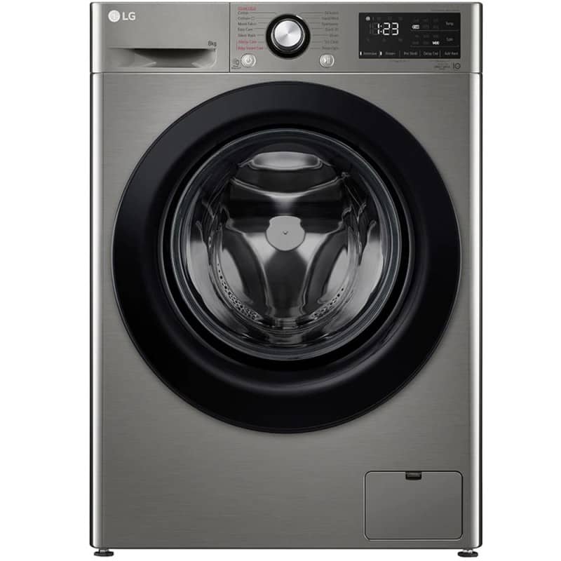 washing-machine-lg-f4r3tyg6p-8kg-silver-2023-dobeikuchulu (1) قیمت و خرید ماشین لباسشویی ال جی R3 رنگ نقره ای 8 کیلو (F4R3TYG6P) ساخت کُره با گارانتی و پرداخت درب منزل در دبی کوچولو
